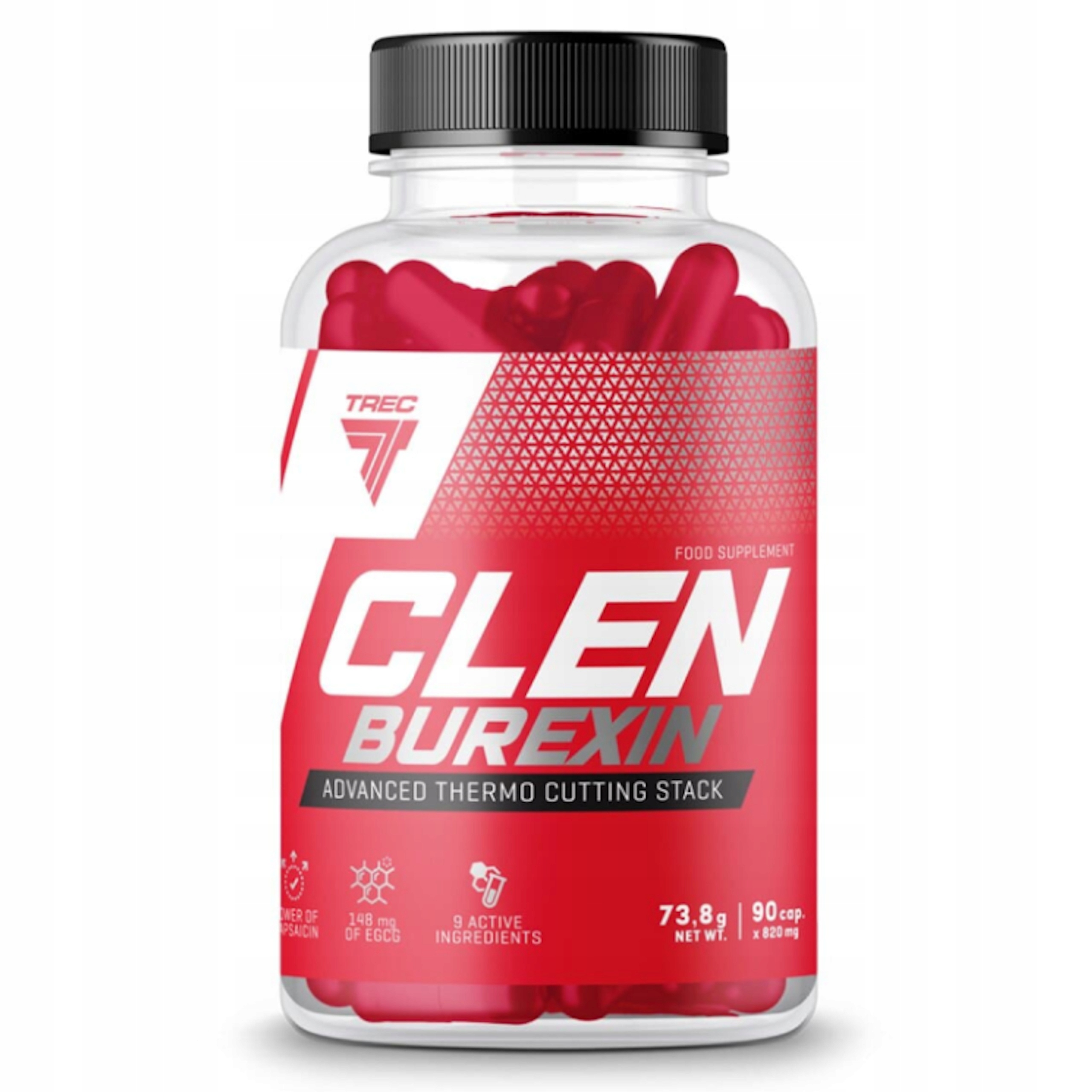 Wielozadaniowe kapsułki Trec Nutrition Clen Burexin smak naturalny