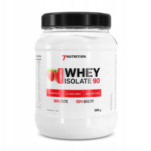 Odżywka białkowa izolat - WPI 7Nutrition proszek 500 g smak truskawka