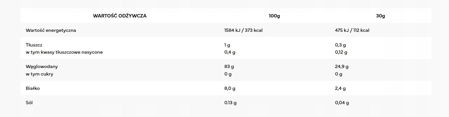 Kleik ryżowy 7Nutrition CREAM OF RICE 1000 g - obrazek 2
