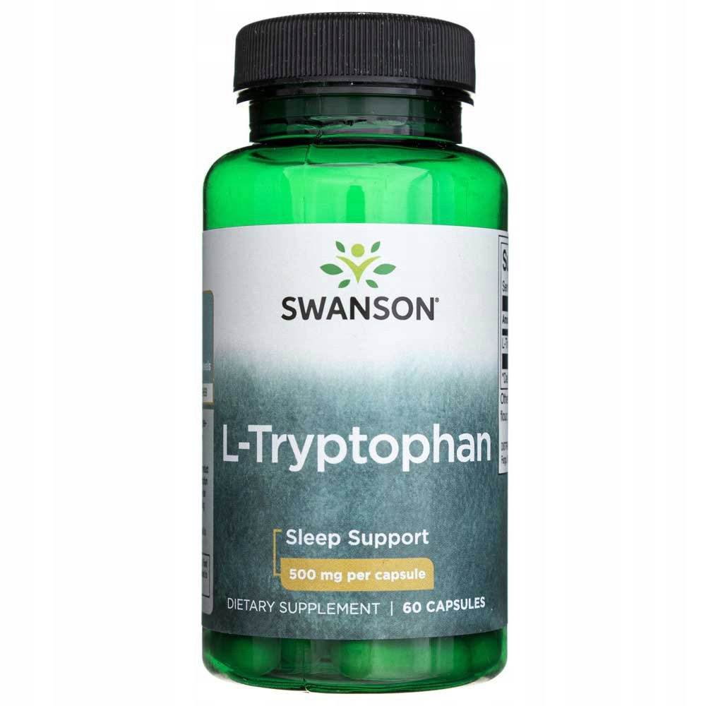 Suplement diety Swanson L-Tryptofan 500 mg 60 kapsułek - obrazek 10