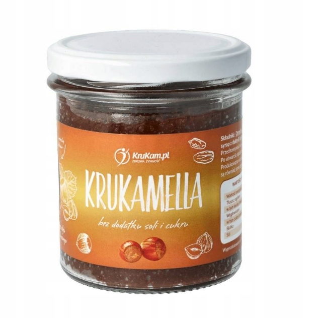 Pasta orzechowa KruKam orzech laskowy wegetariańska 300 g - obrazek 3