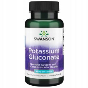 SWANSON Potassium Gluconate glukonian potasu 99mg 100 kaps