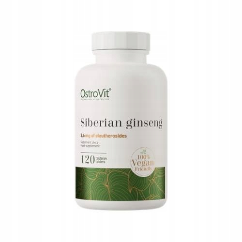 OstroVit Żeń-Szeń Syberyjski VEGE 120 tabletek - obrazek 4