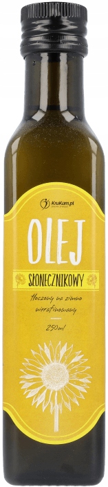 Olej słonecznikowy nierafinowany KruKam 250 ml