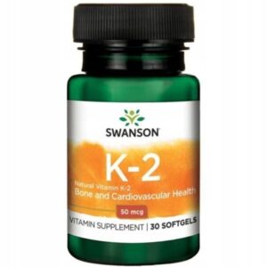 Kapsułki witaminy K2 Swanson Health Products 30 szt. bez cukru