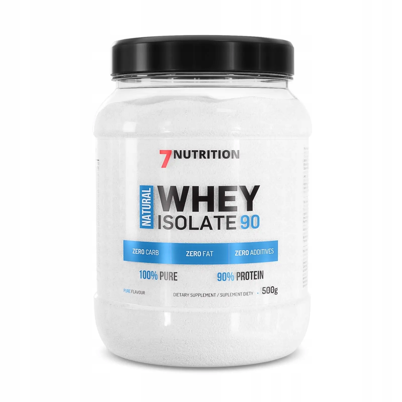Izolat białka serwatkowego 7Nutrition proszek naturalny 500 g - obrazek 2