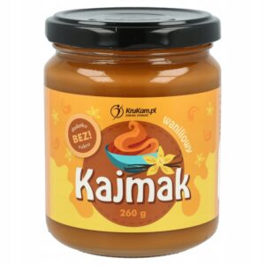 KAJMAK DO CIAST WANILIOWY BEZ CUKRU 260G - KRUKAM