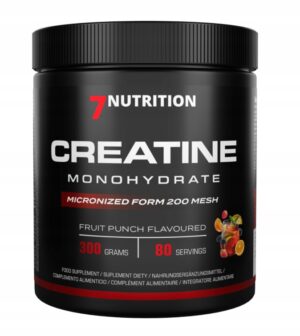 7Nutrition Creatine Monohydrate 300g Fruit Punch Monohydrat Kreatyny Siła