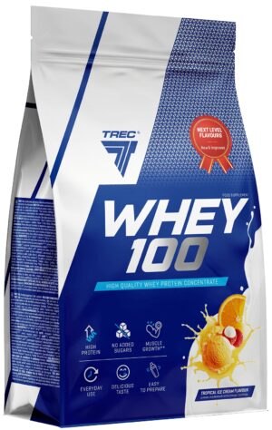 TREC ODŻYWKA BIAŁKOWA Whey 100 700g PROTEINY NA MASĘ MIĘŚNIE DO TRENINGU