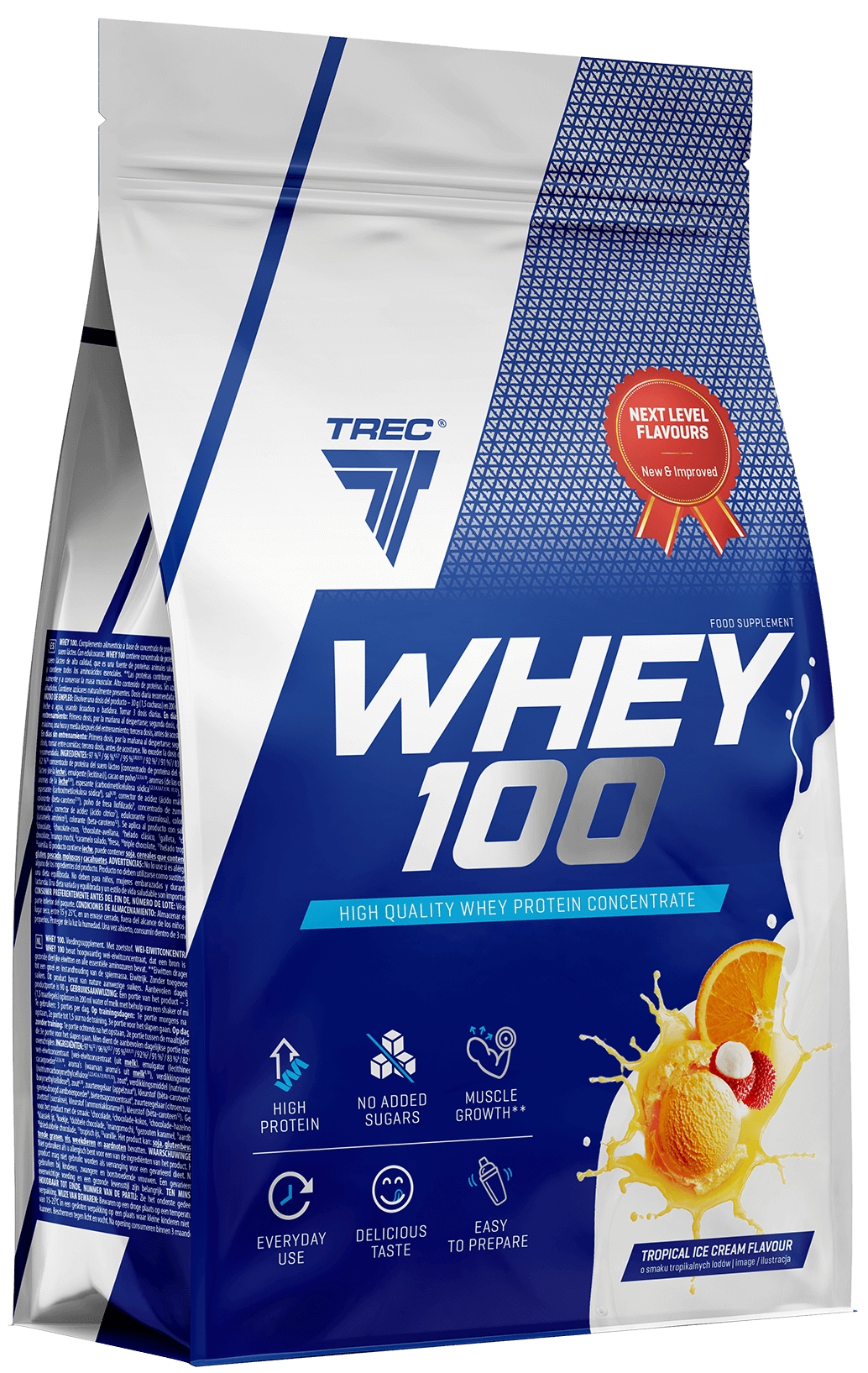 TREC ODŻYWKA BIAŁKOWA Whey 100 700g PROTEINY NA MASĘ MIĘŚNIE DO TRENINGU