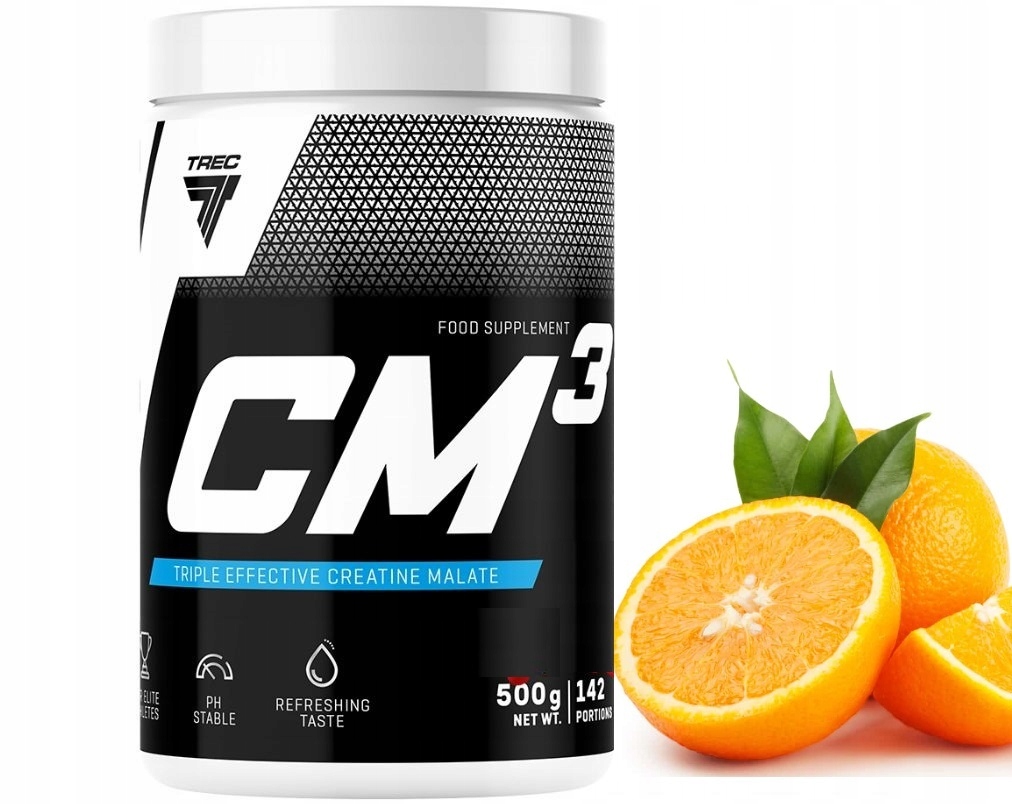 Kreatyna Trec CM3 powder 500g Pomarańcza - obrazek 4