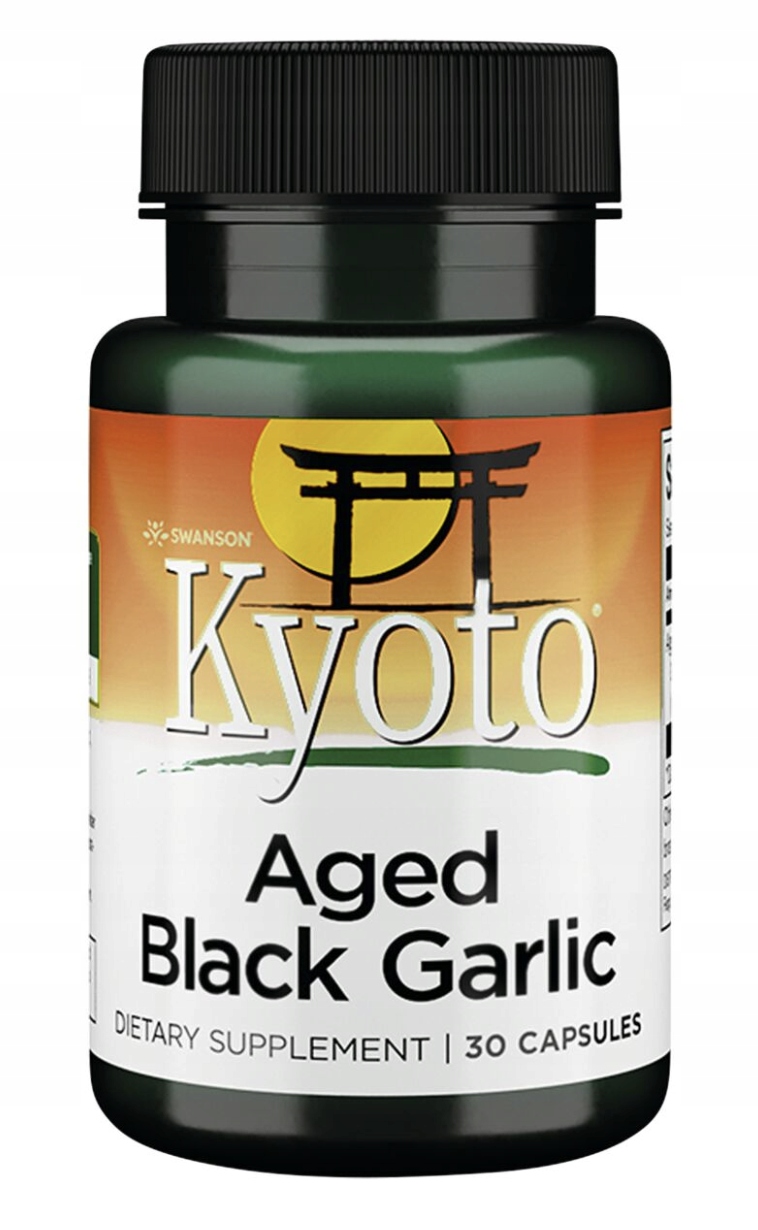 SWANSON Aged Black Garlic 30 kaps.