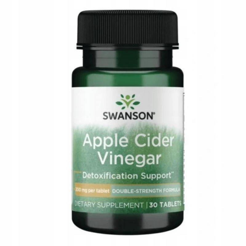 Apple Cider Vinegar 200mg 30 tabl. SWANSON - obrazek 2