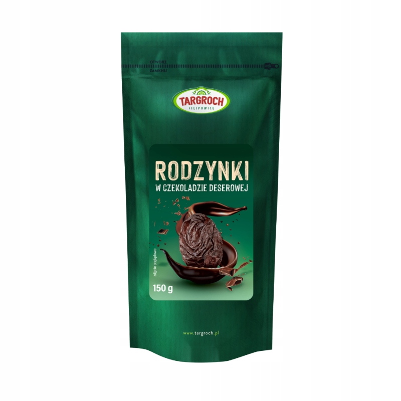 Rodzynki Targroch Rodzynki w czekoladzie deserowej 150g Targroch 150 g