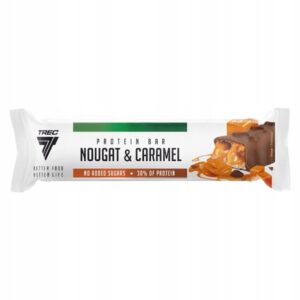 Baton proteinowy Trec nugat z chrupkami i karmelem w czekoladzie 46 g