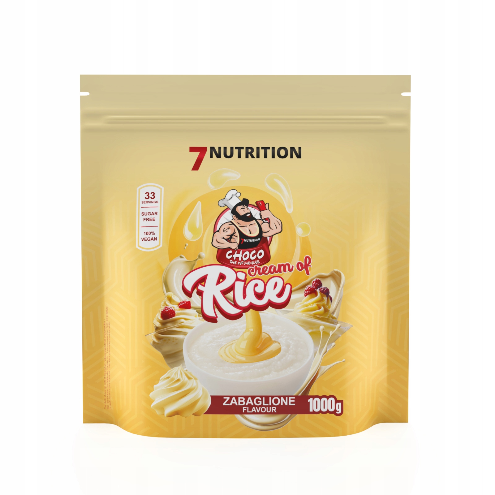 Kleik ryżowy proszek 7Nutrition Cream of Rice 1000g smak adwokatowy 1000 g