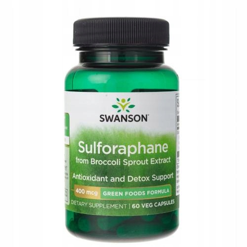 Swanson sulforafan z kiełków brokuła 60 kaps. antyoksydant detox odporność - obrazek 5