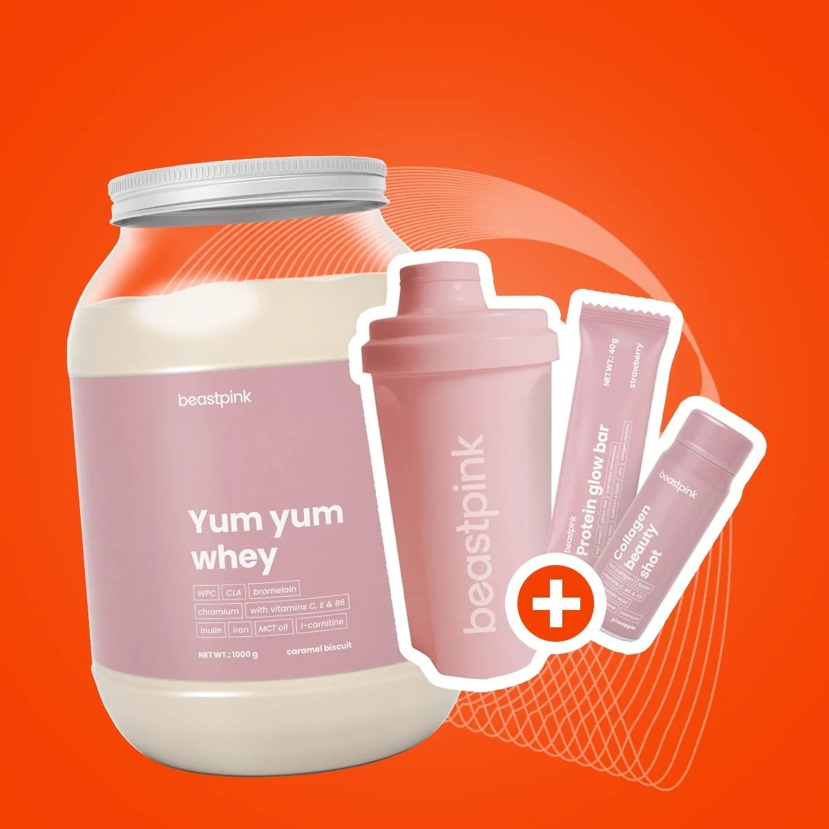Odżywka białkowa BeastPink Yum Yum Whey WPC waniliowy 1000 g bez aspartamu - obrazek 9