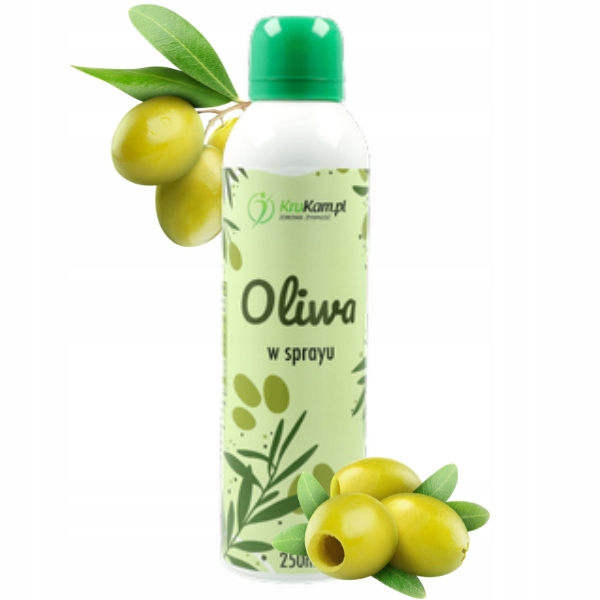 Oliwa z oliwek virgin Oliwa z oliwek w sprayu 250ml KruKam - obrazek 2