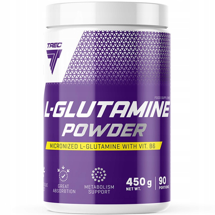 Glutamina Trec Nutrition proszek bezsmakowy 450 g bez aspartamu - obrazek 2