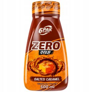Syrop 6PAK Nutrition słony karmel 500 ml niskotłuszczowy bez cukru