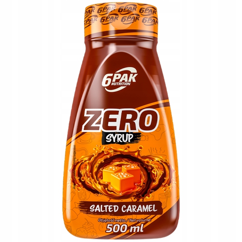 Syrop 6PAK Nutrition słony karmel 500 ml niskotłuszczowy bez cukru