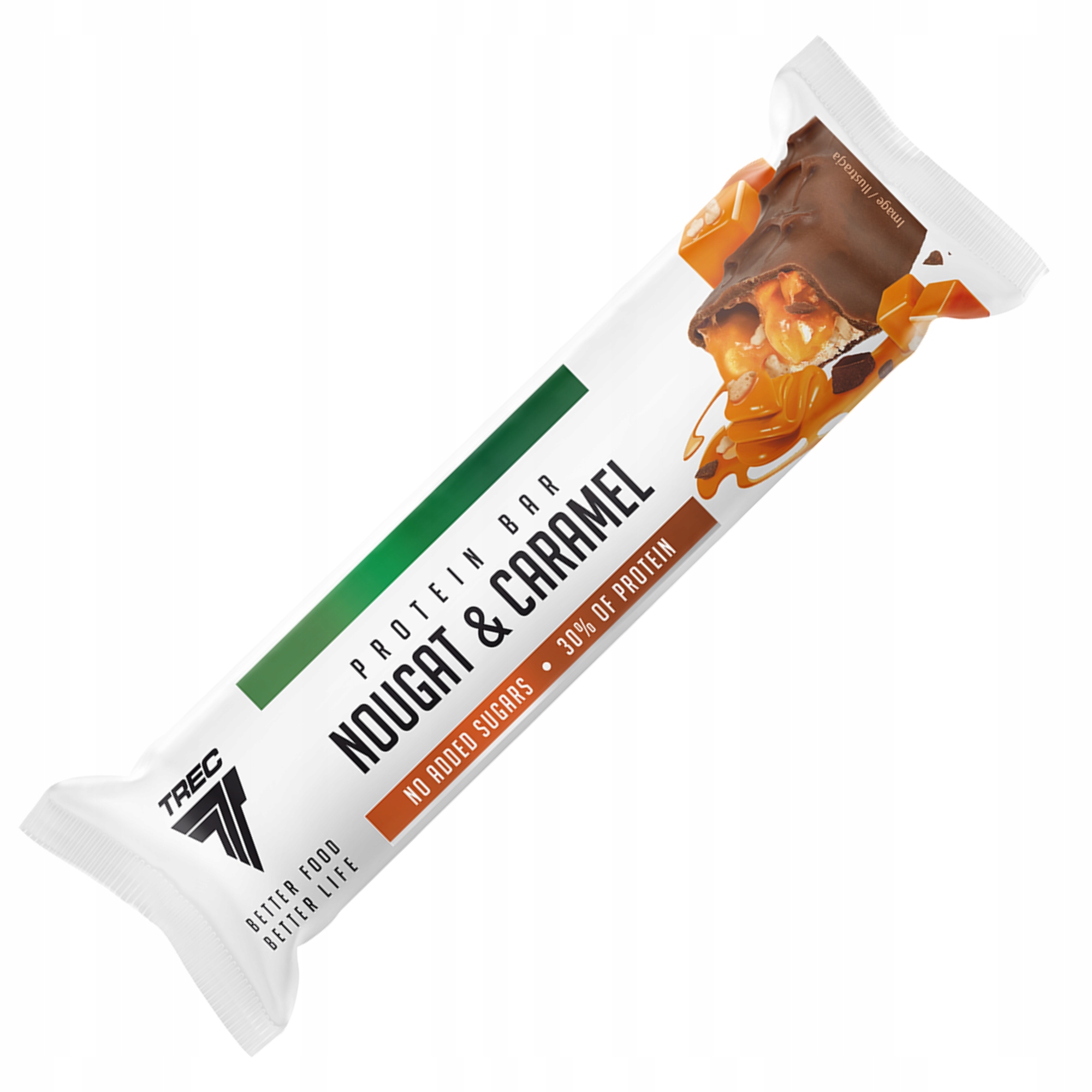 Baton proteinowy Trec nugat z chrupkami i karmelem w czekoladzie 46 g - obrazek 2