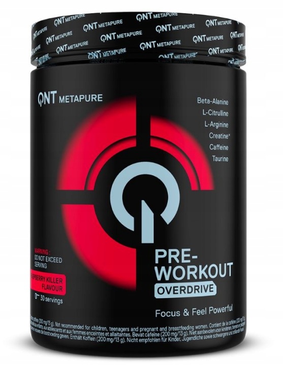 QNT PRE WORKOUT OVERDRIVE 390G MALINA